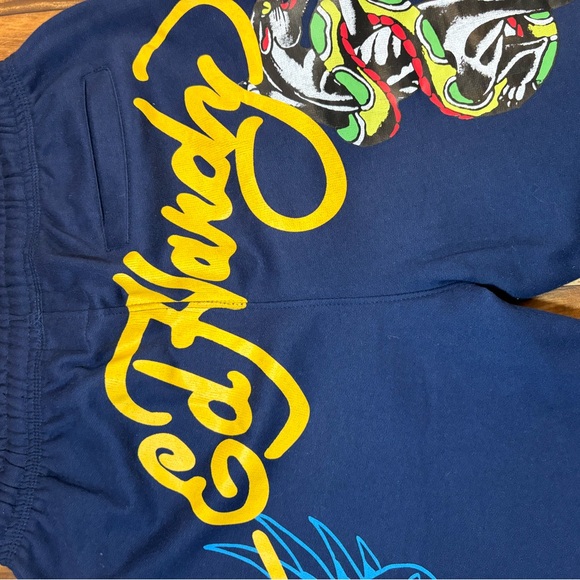 Ed Hardy Kids Dark Blue Graphic Sweatpants - Picture 4 of 12